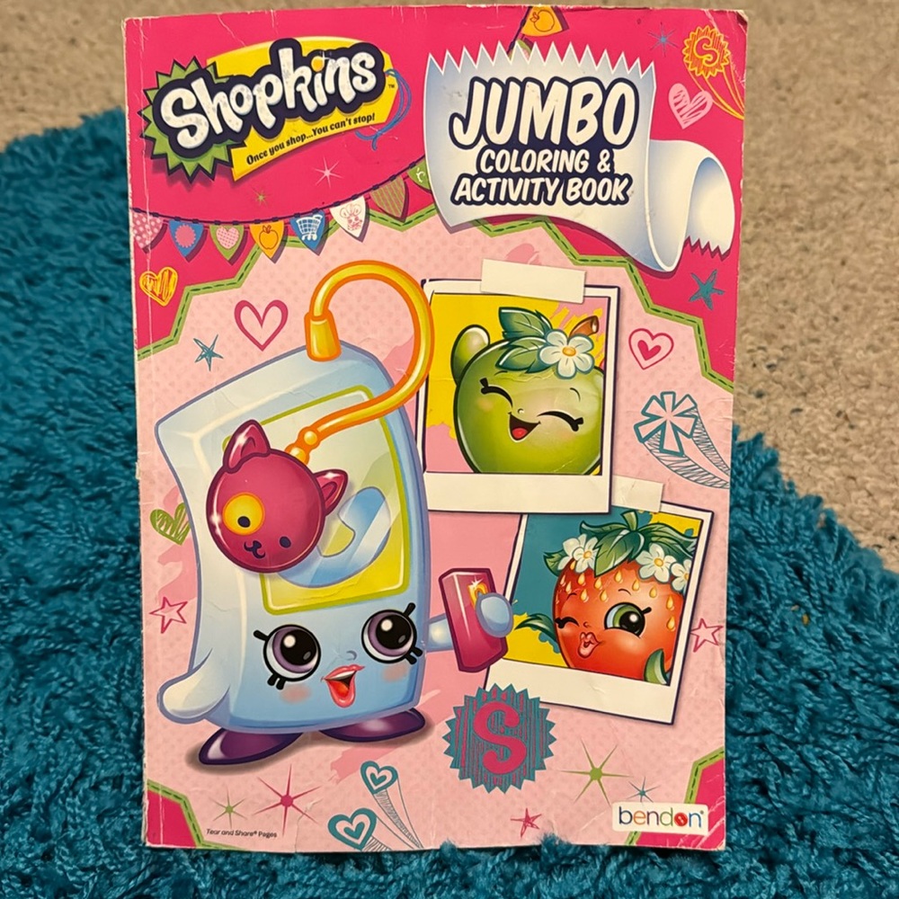 ⛱️2/$5⛱️Sale! COPY - Shopkins Jumbo Coloring and activity book
